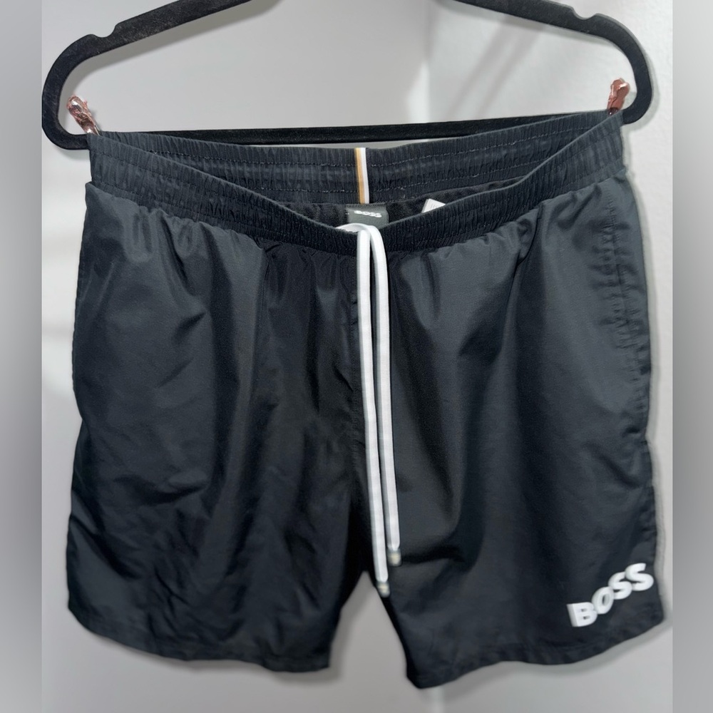 Hugo Boss Charcoal Swim Trunks